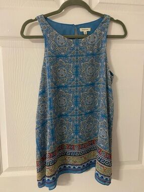 T12a- MAX STUDIO Boho Sleeveless Top